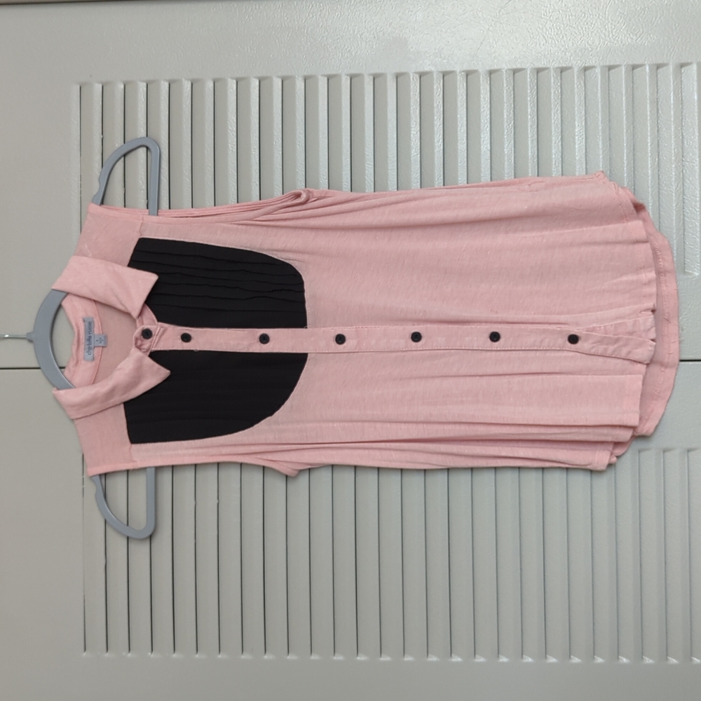 Pink and Black Tank Top